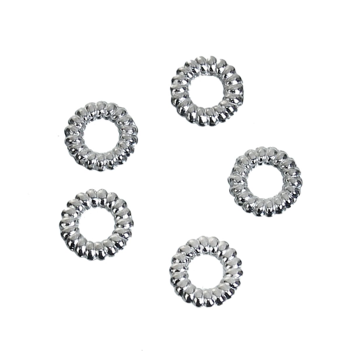  Connector oldsilver ring solid 5mm - 2