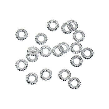  Connector oldsilver ring solid 5mm