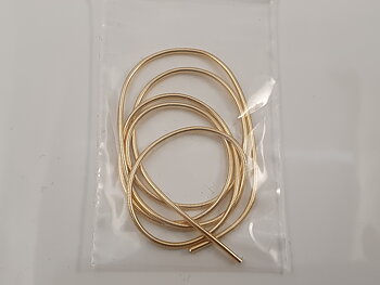Frenchwire 1,1mm goldplated