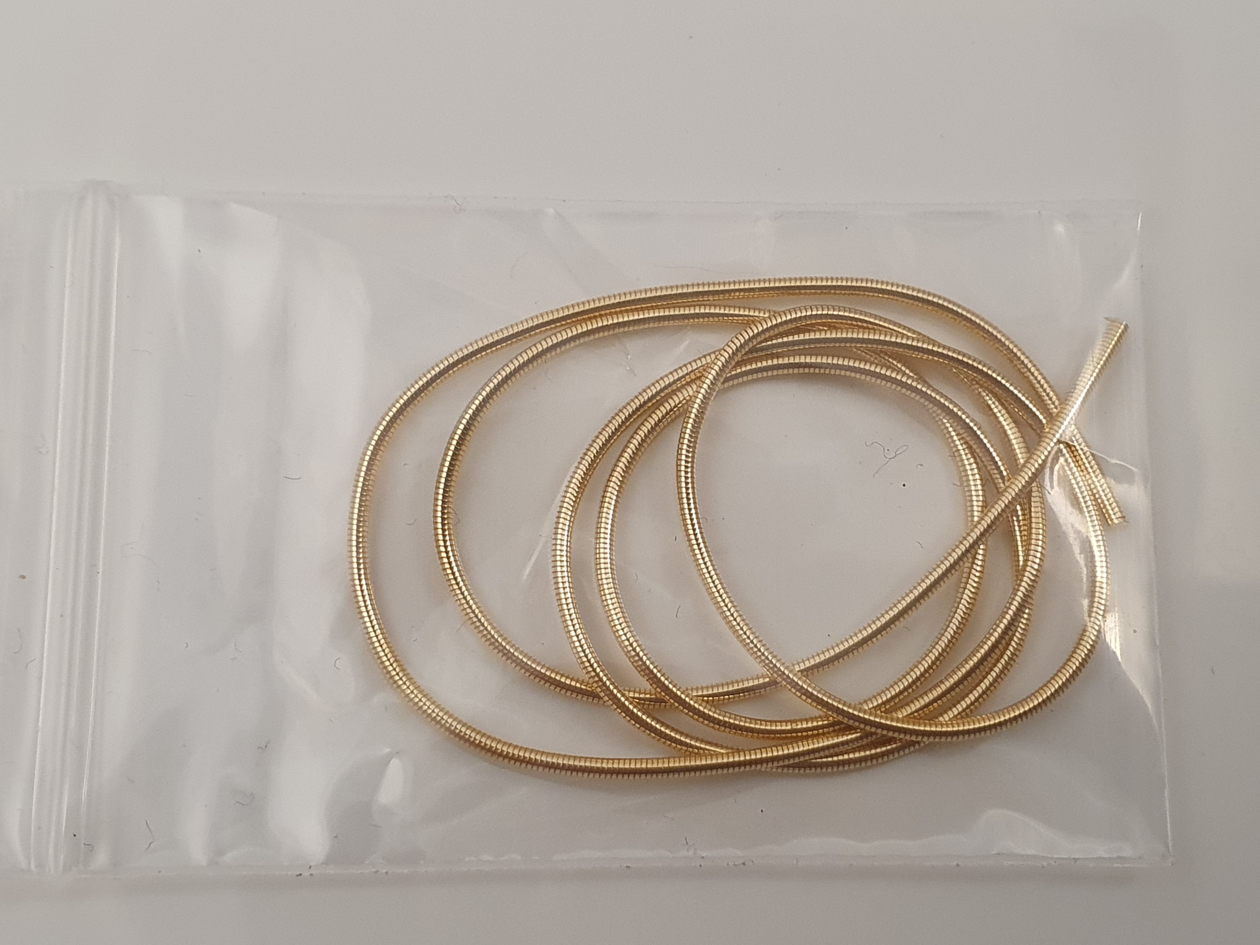 Frenchwire 1,1mm goldplated