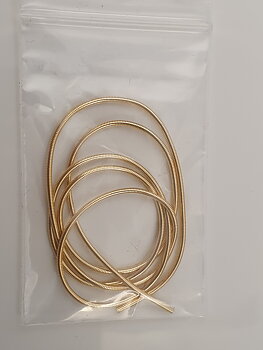 Frenchwire 1,1mm goldplated