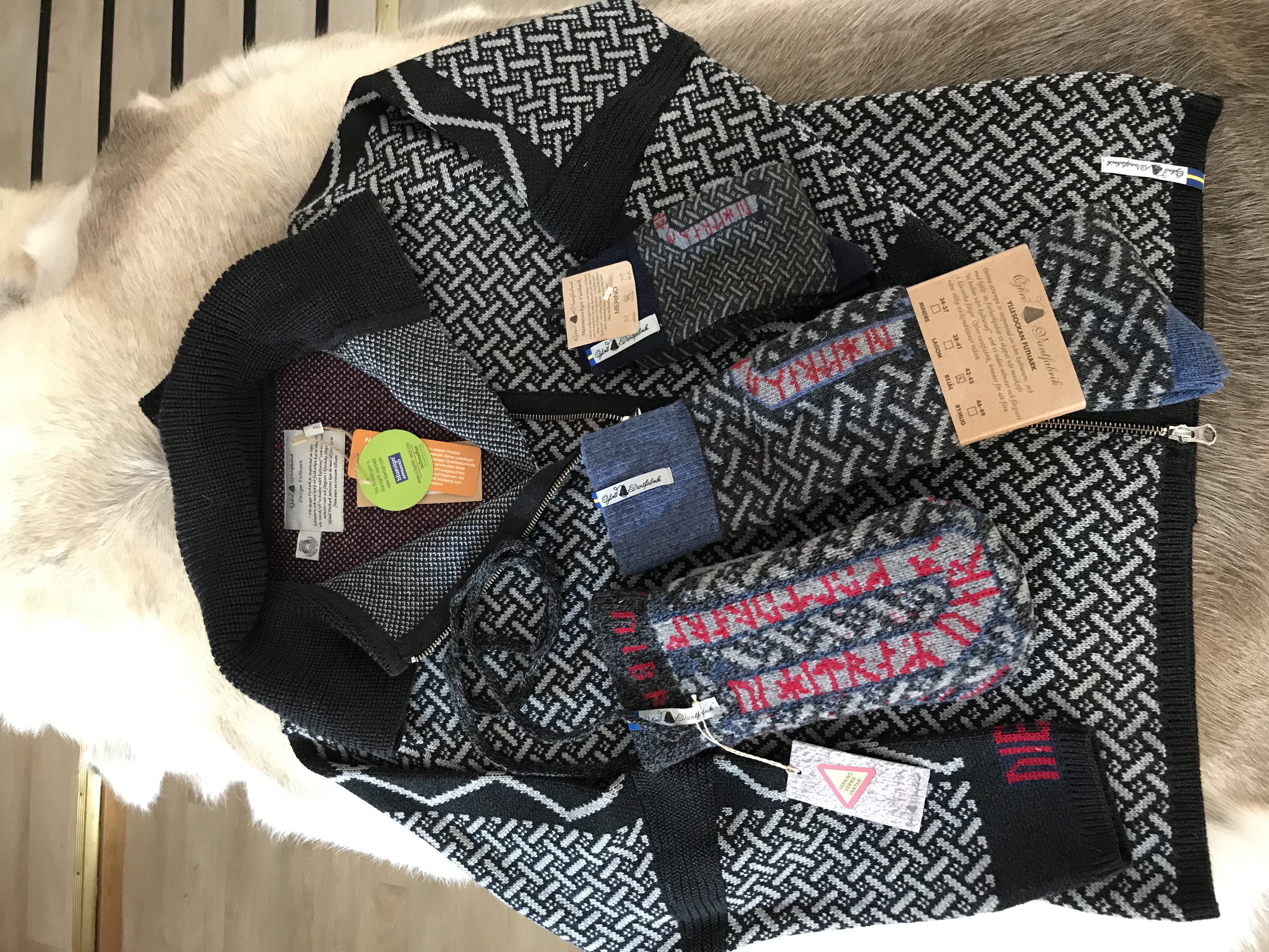 Öjbro FUTHARK THORBJÖRG Merinowolle Socke - 2