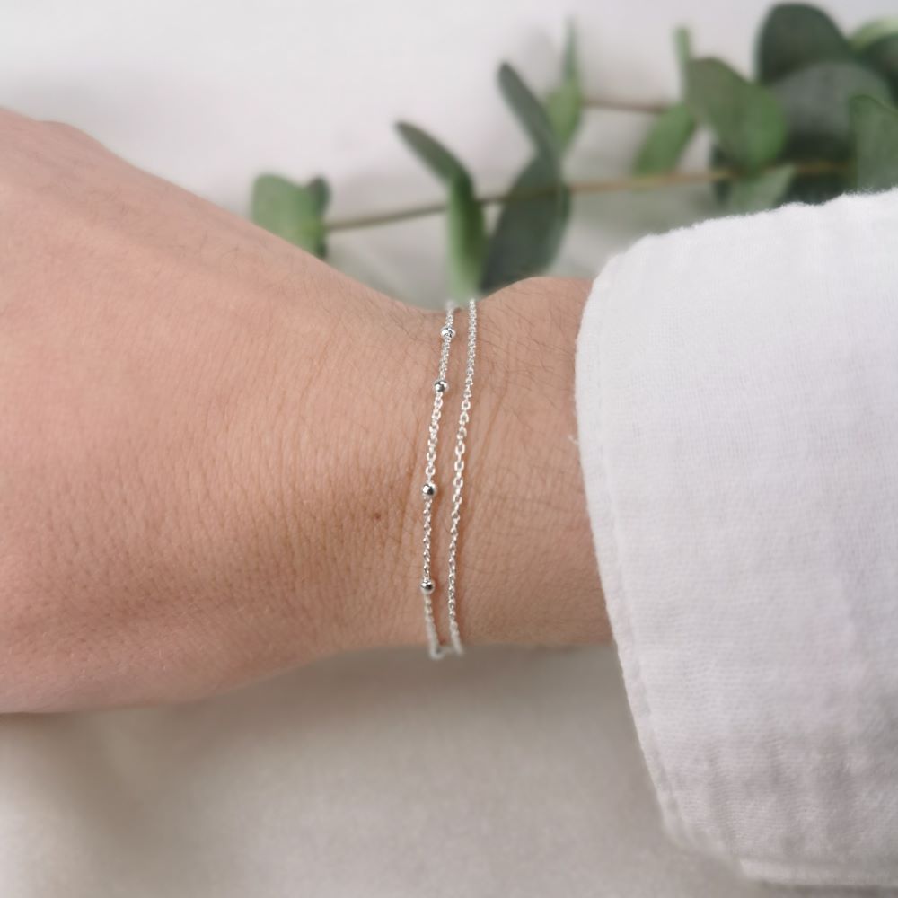 IAMLUND Double Chain armband silver - 2