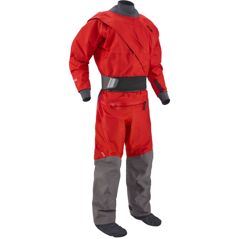 NRS Mens Crux drysuit 2024 Red