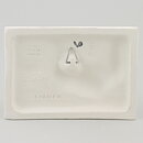 Staffan Johnson (1980s) White Wall Plaque with Capercaillie Motif 15 cm
