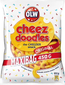 OLW MAXIBAG CHEEZ DOODLES 450G 8st
