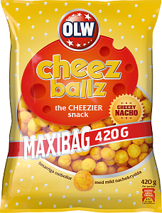 OLW MAXIBAG CHEEZ BALLZ 420G 8st