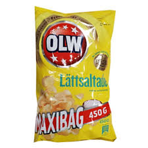 Olw Maxibag Lättsaltade 450g 12st