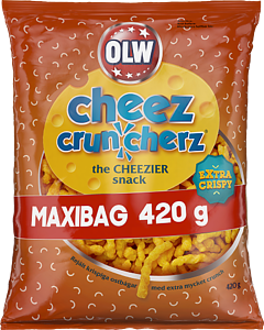 OLW MAXIBAG CHEEZ CRUNCHER 420G 12st