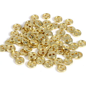 Buttons in metal -  Gold 4mm