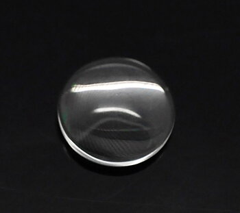Cabochon i glas - Rund 12mm