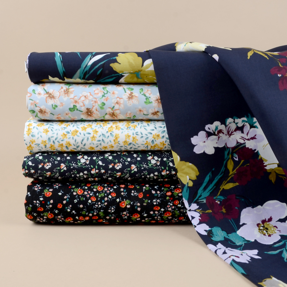 CREPE VISCOSE -  MINI FLOWER - 2