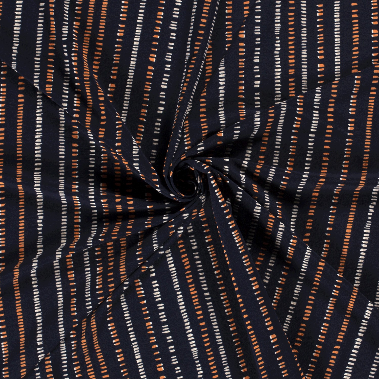 CREPE  -  STRIPE NAVY BLUE - 3