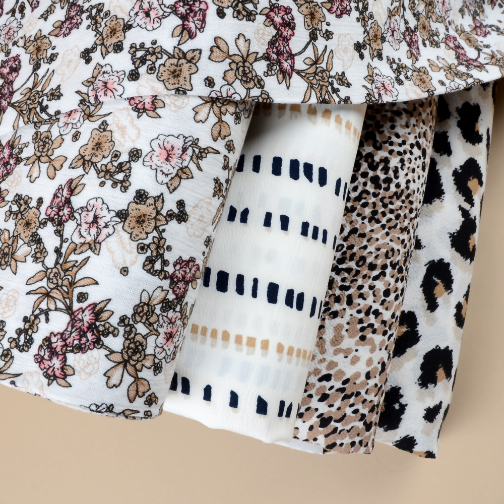 CREPE  -  STRIPE OFF WHITE - 6