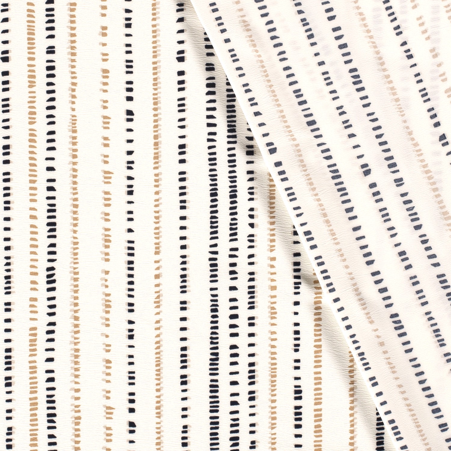 CREPE  -  STRIPE OFF WHITE - 4