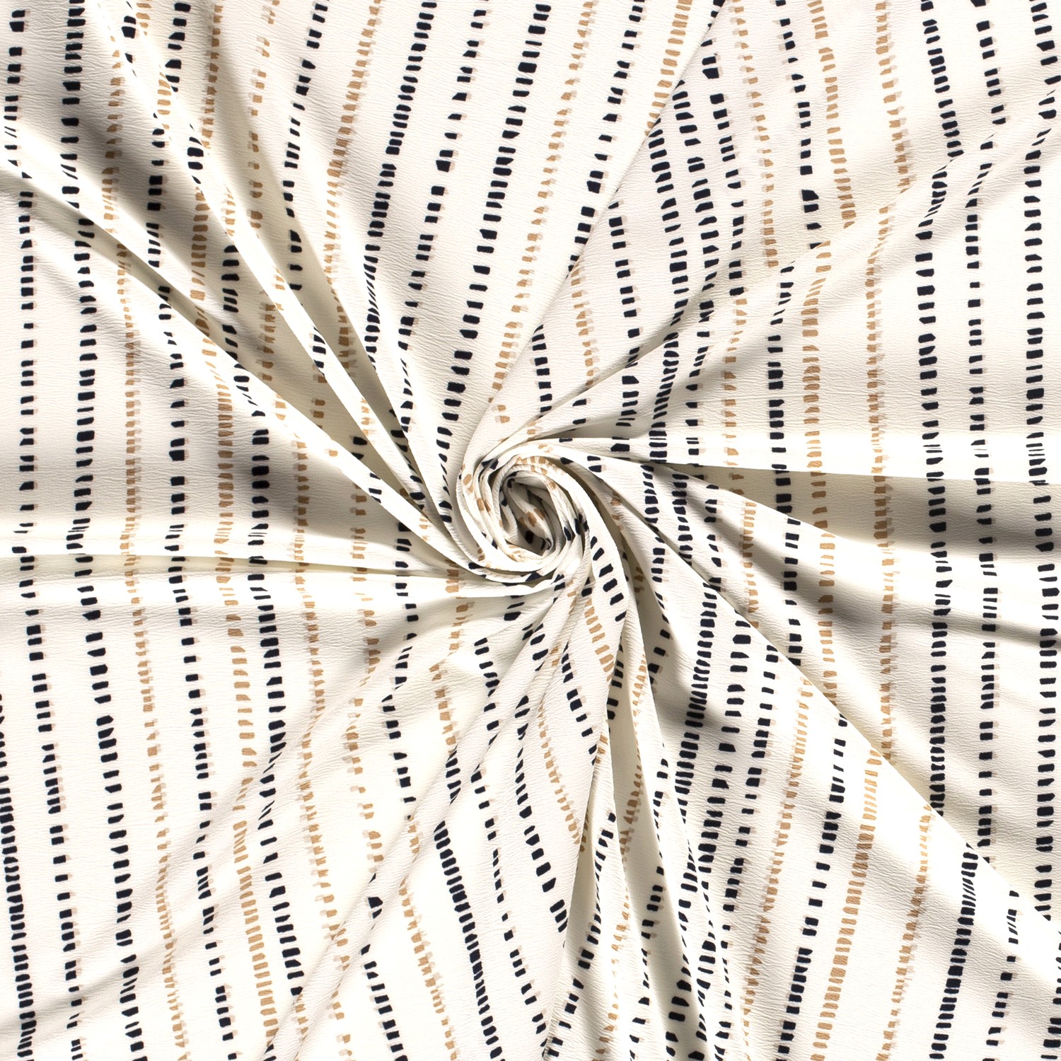 CREPE  -  STRIPE OFF WHITE - 3