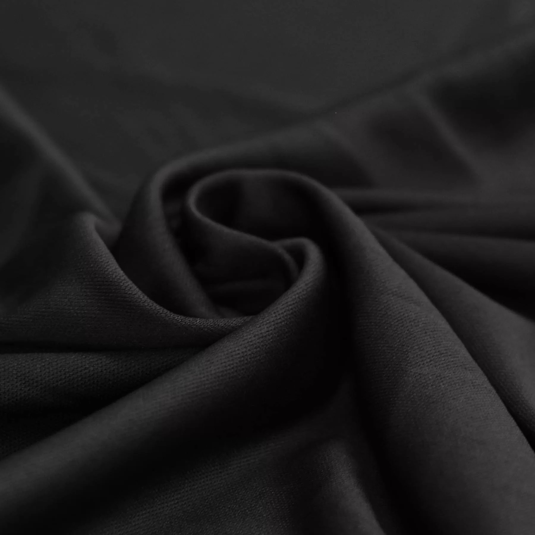 Black jersey store fabric