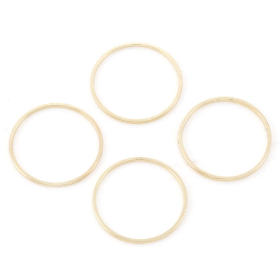 Closed rings, 20mm, Gold