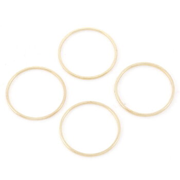 Closed rings, 20mm, Gold