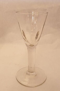Innkeeper's glass shot glass optically blown
