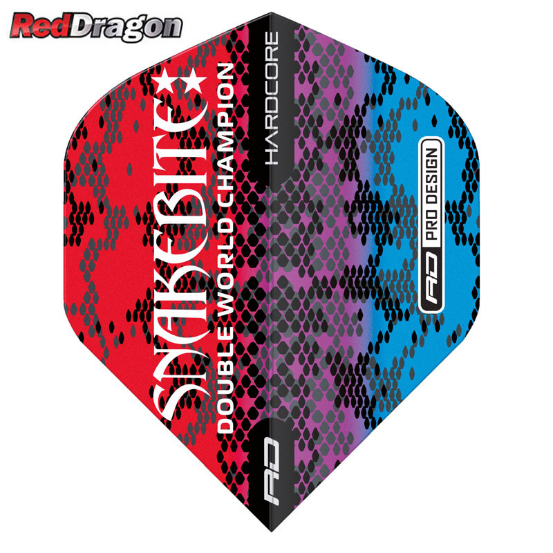 Red Dragon Peter Wright Multi Snakeskin Red Standard NO2