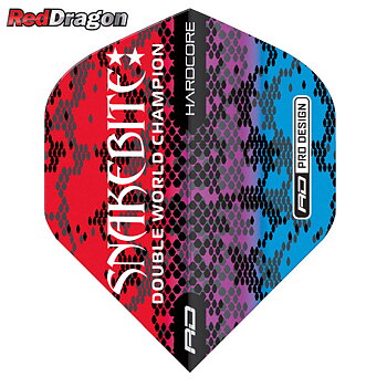 Red Dragon Peter Wright Multi Snakeskin Röda Standard NO2