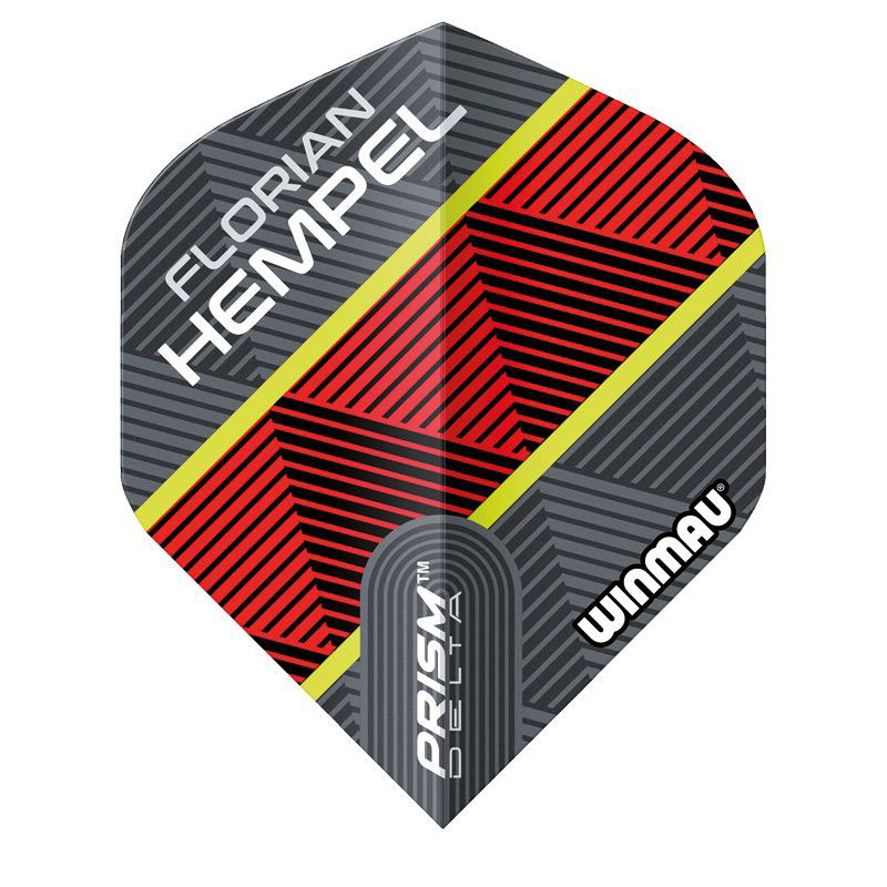 Winmau Prism Delta Florian Hempel Grey & Red Standard NO2