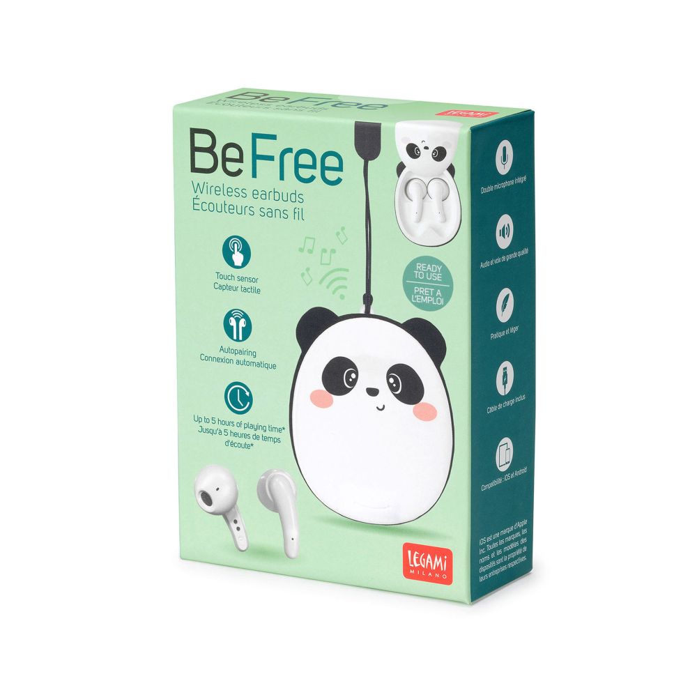 Trådlösa hörlurar, Be free - Panda - 2