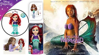 Disney Little Mermaid, Lilla Sjöjungfrun Ariel 38 cm docka