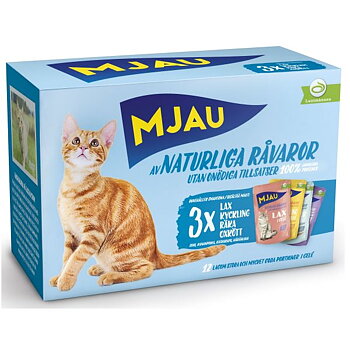 Mjau bitar i gelé med k o f mix 12x85g
