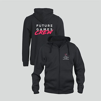 FG Crew Zip-Hood With Personal Name / Education