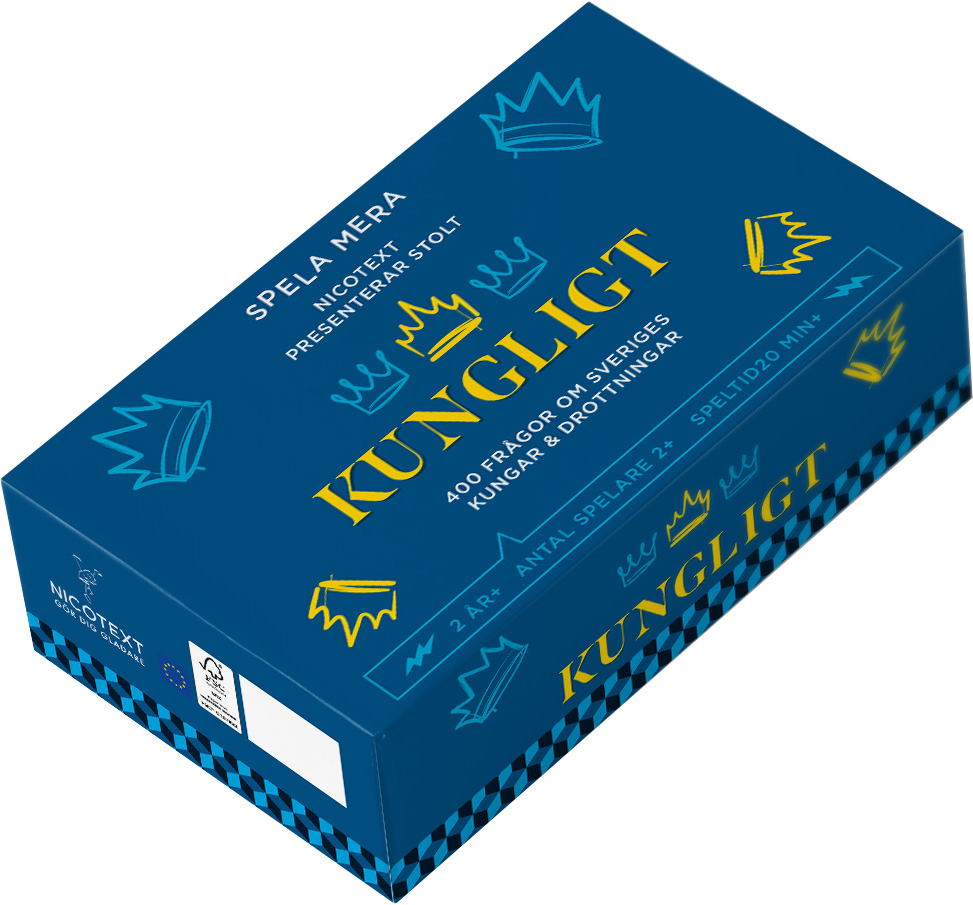 Kungligt -Spel i liten bekväm ask - 3