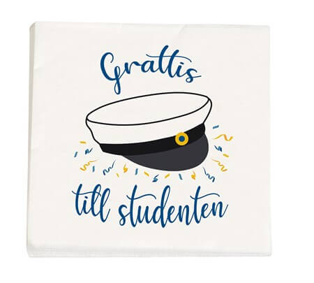 Kaffeservetter Studentmössa 16-pack