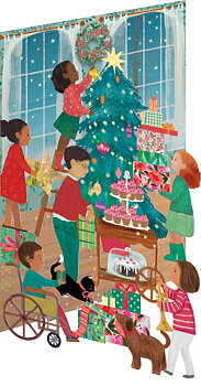 A Christmas Party, Lasercut Card