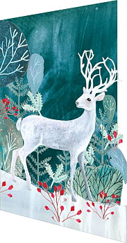Silver Stag, Lasercut Card