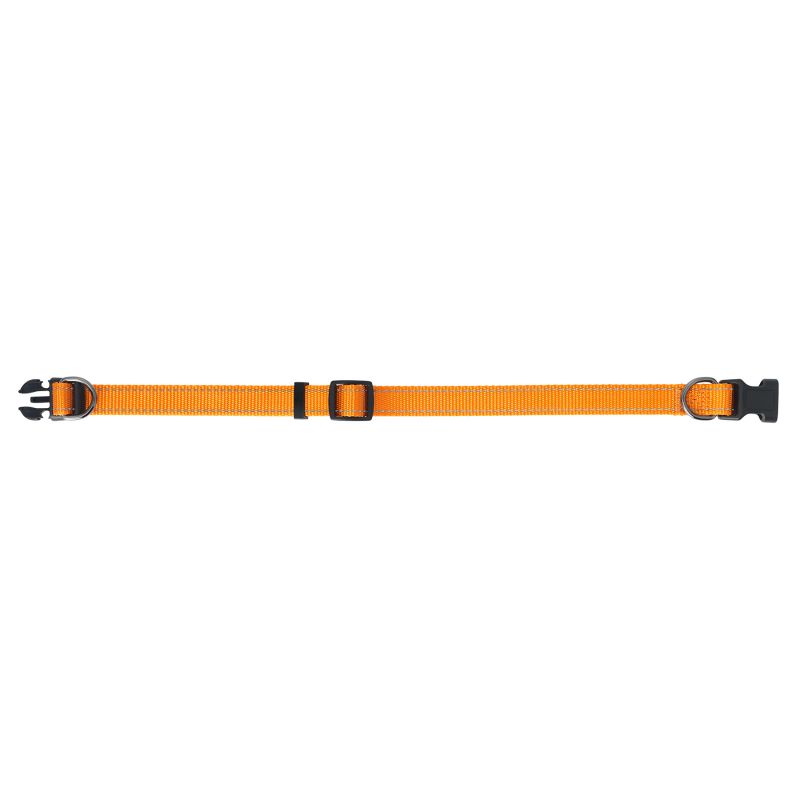 Dogman nylonhalsband Iris ställbart orange - 2