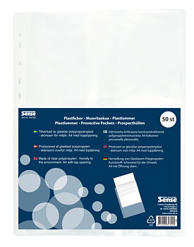 Plastfickor 50-pack