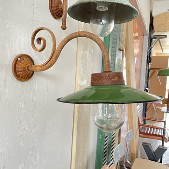 Stallampa Emalj  - Packhus Nr. 1906 - Ø28 cm