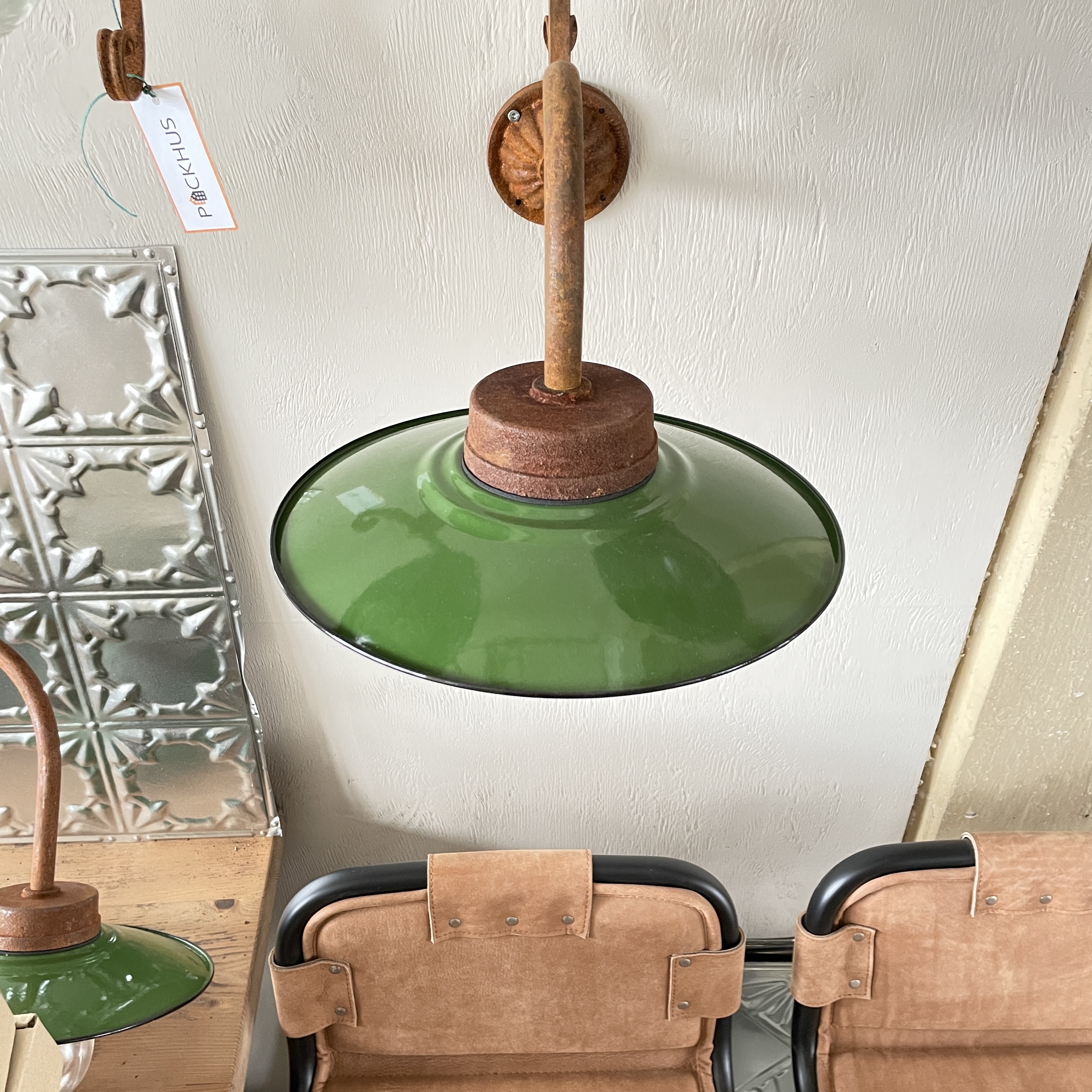 Stallampa Emalj  - Packhus Nr. 1906 - Ø28 cm - 6
