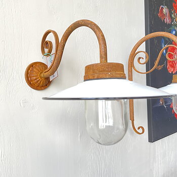 Stallampa Emalj  - Packhus Nr. 1906 - Ø28 cm