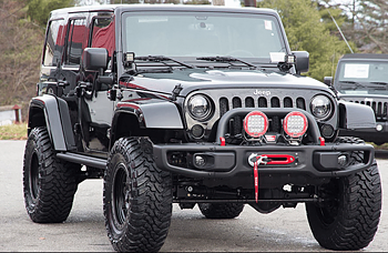 OFD Front Steel Bumper with Winchplate & Bullbar - Jeep JK & JKU