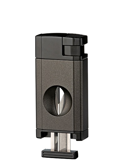 Grace II Jet Lighter - Inbyggd V-Cutter Black - 2