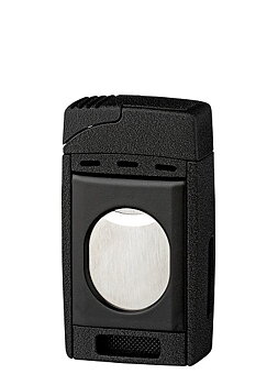 Dustin II Jet Lighter - Inbyggd S-Cutter Black