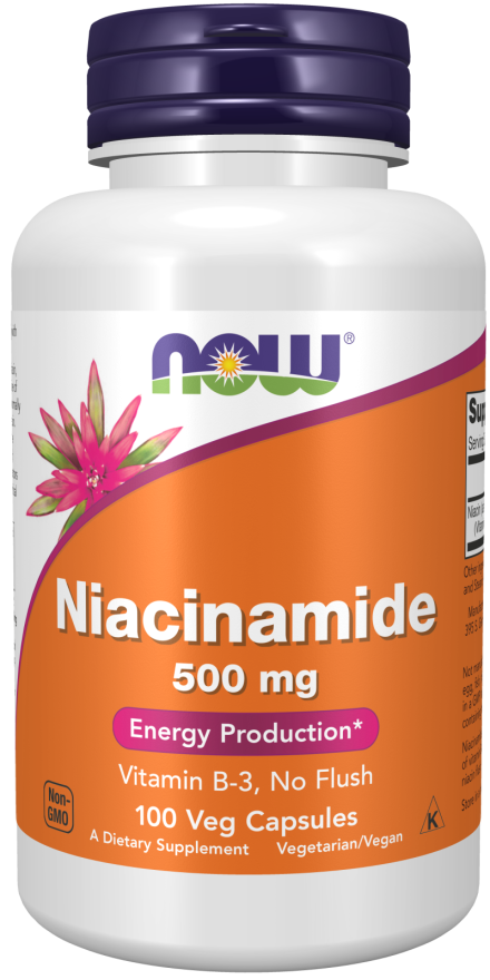 NOW Niacinamide 500mg 100 vegcaps