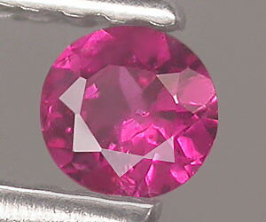 Piedra preciosa de espinela roja natural genuina redonda de 0,19 quilates rara de 3,5 mm