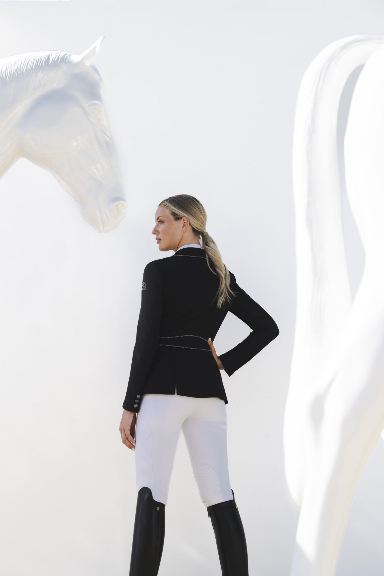 Tävlingskavaj PIKEUR Cecilie dressyr-frackett svart - 6