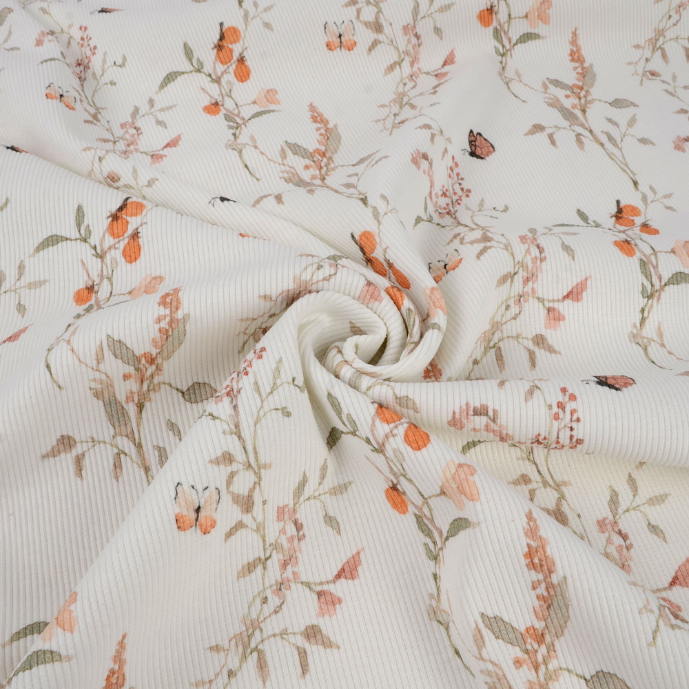 SUMMER BUTTERFLIES RIBBED - 2