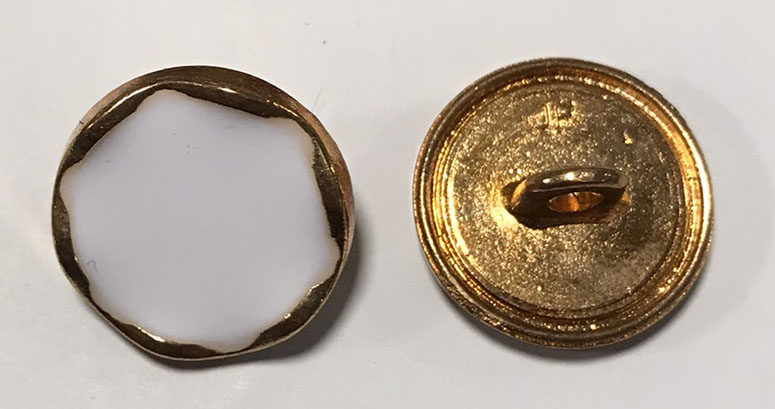 Emaljerad Metallknapp Guld 15