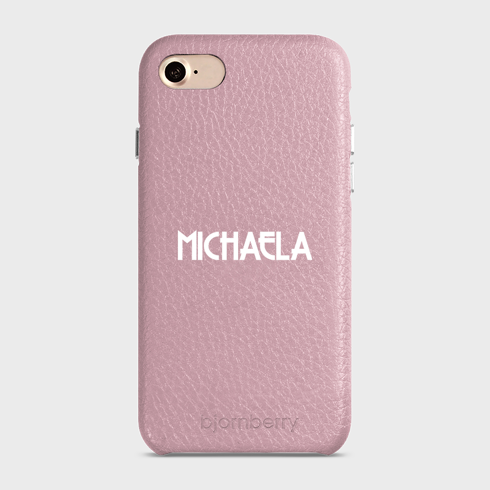 iPhone 7/8/SE (2022/2020) Personalised Leather Case - Art Deco Name - 35