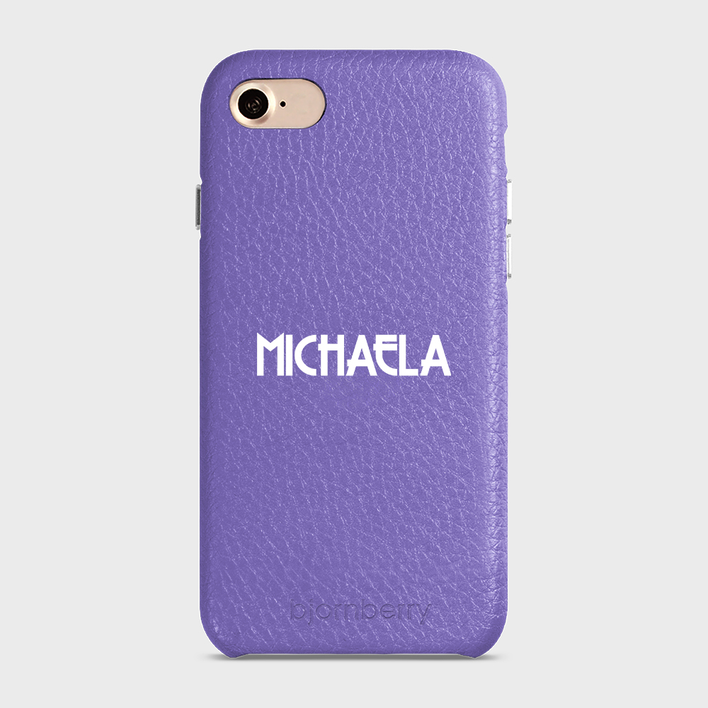 iPhone 7/8/SE (2022/2020) Personalised Leather Case - Art Deco Name - 5